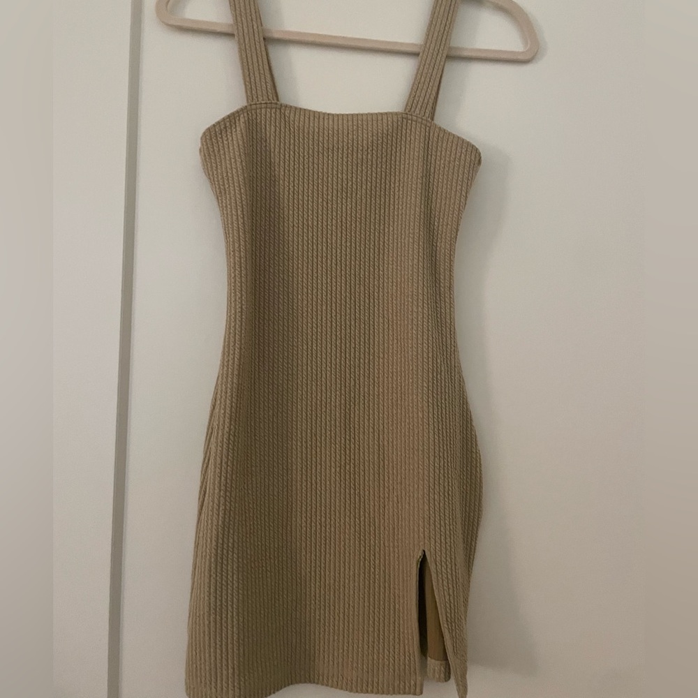 NWOT Princess Polly Motel Mini Dress size small beige
